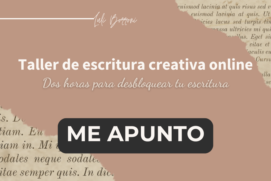 Banner taller de escritura creativa